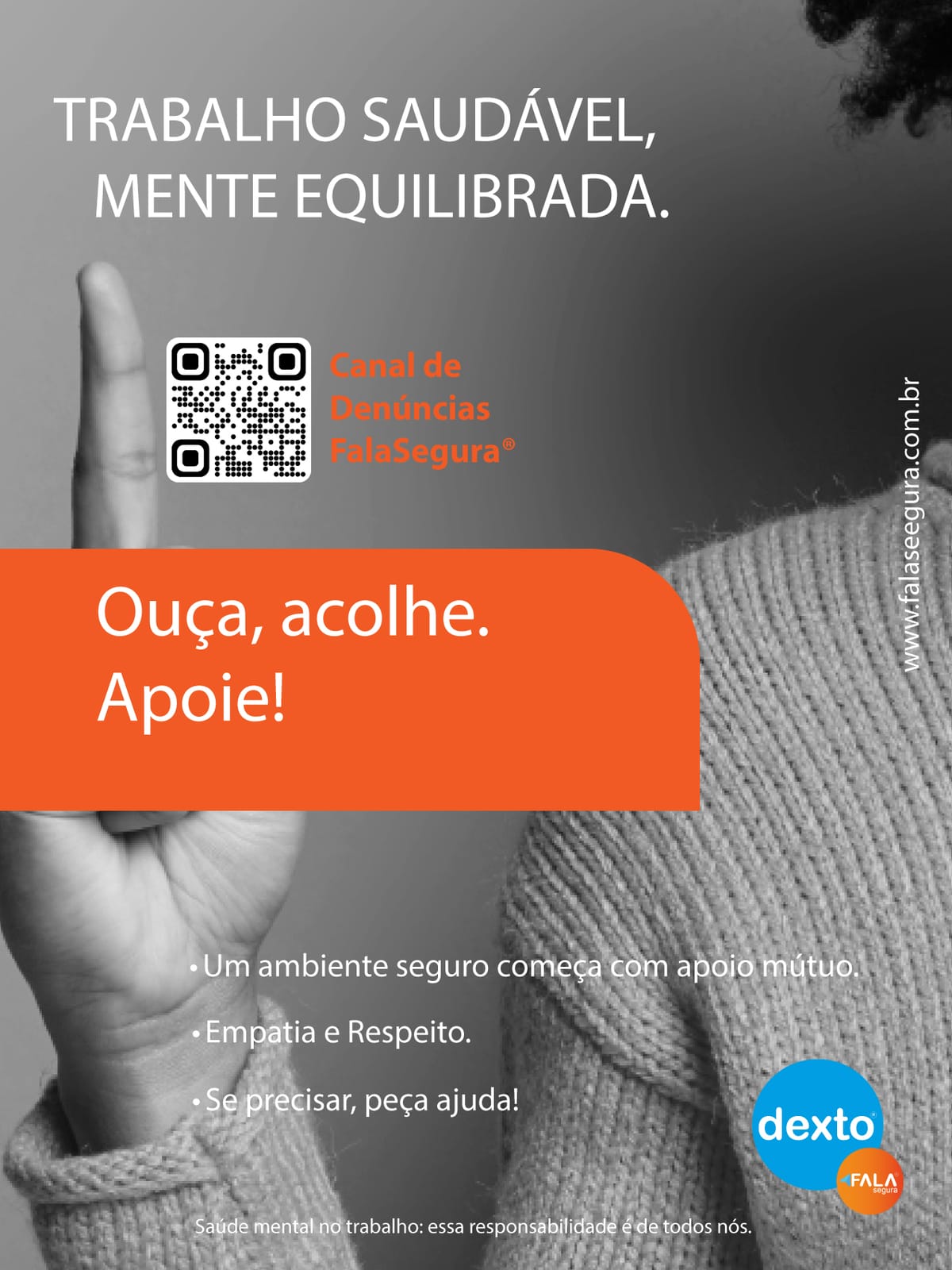 Preparamos 3 posts FalaSegura® para compartilhar na empresa.